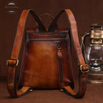 Genuine Leather Women Rucksack Casual Bag