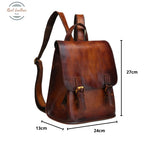 Genuine Leather Women Rucksack Casual Bag