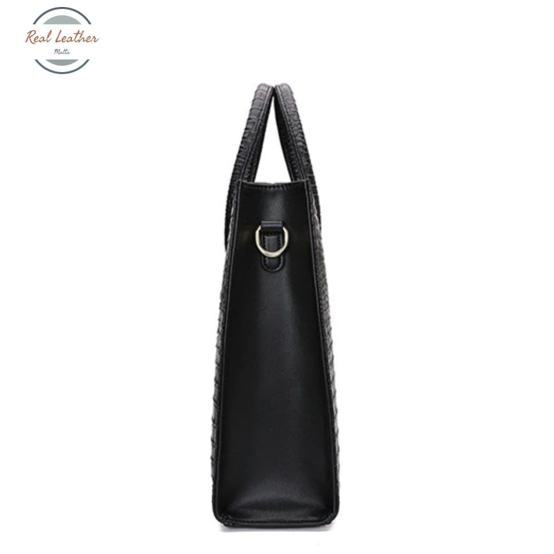 Genuine Leather Womens 14 Inch Briefcase / Laptop Bag