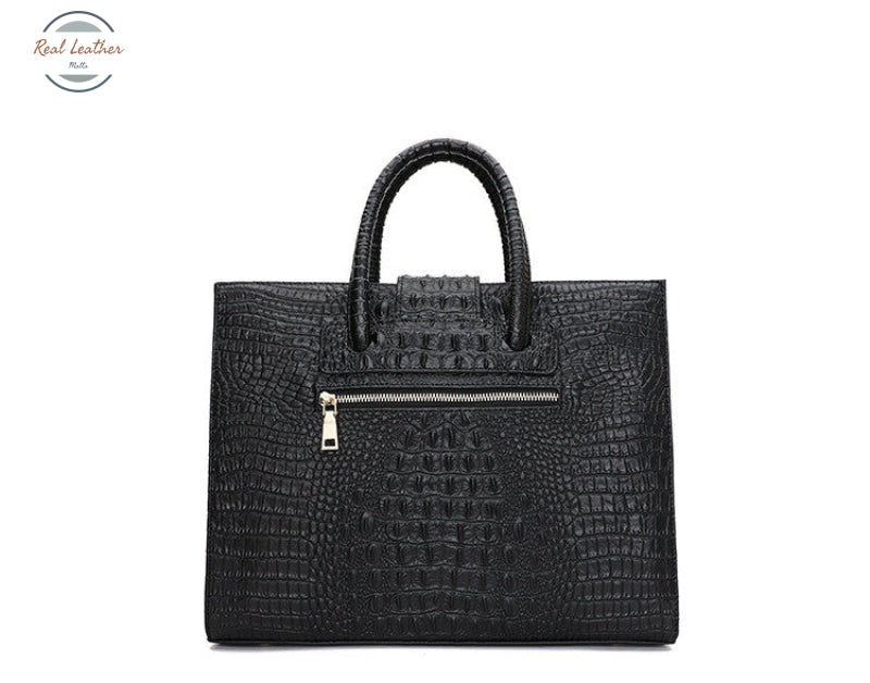 Genuine Leather Womens 14 Inch Briefcase / Laptop Bag