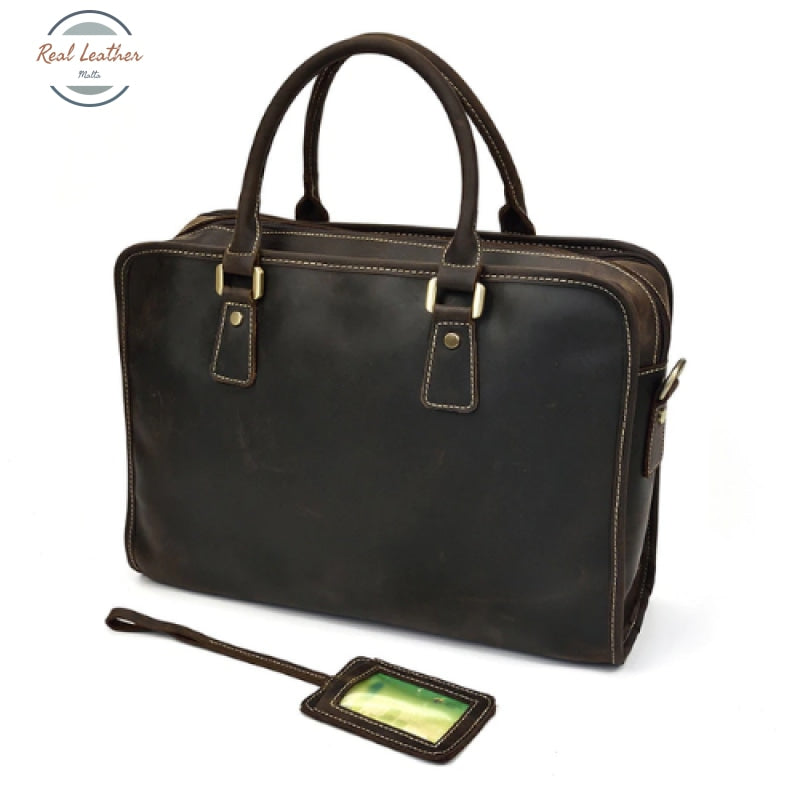 Genuine Leather Womens 15 Inch Laptop Bag