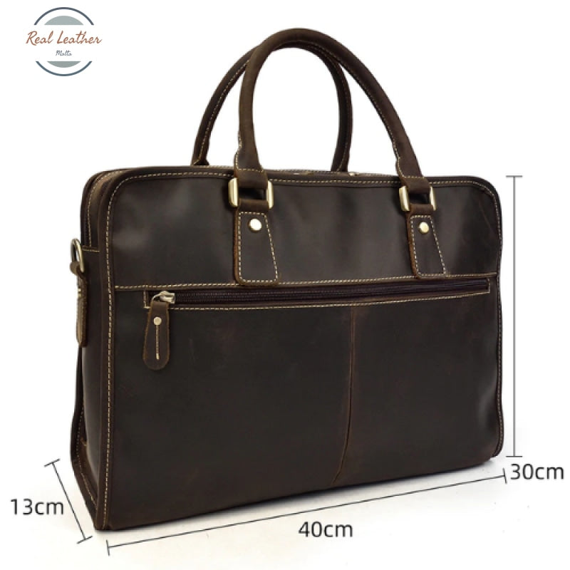 Genuine Leather Womens 15 Inch Laptop Bag