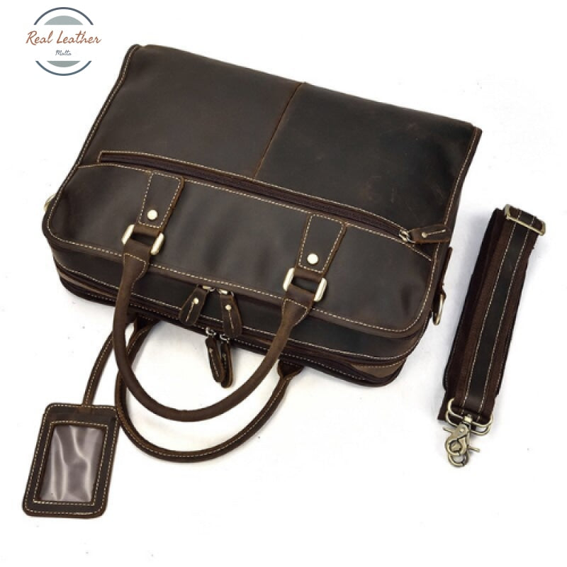 Genuine Leather Womens 15 Inch Laptop Bag