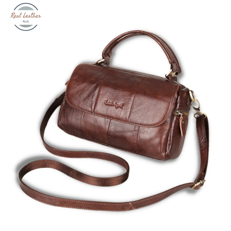 Genuine Leather Womens Crossbody Bag Coffee Handbags Wallets & Cases