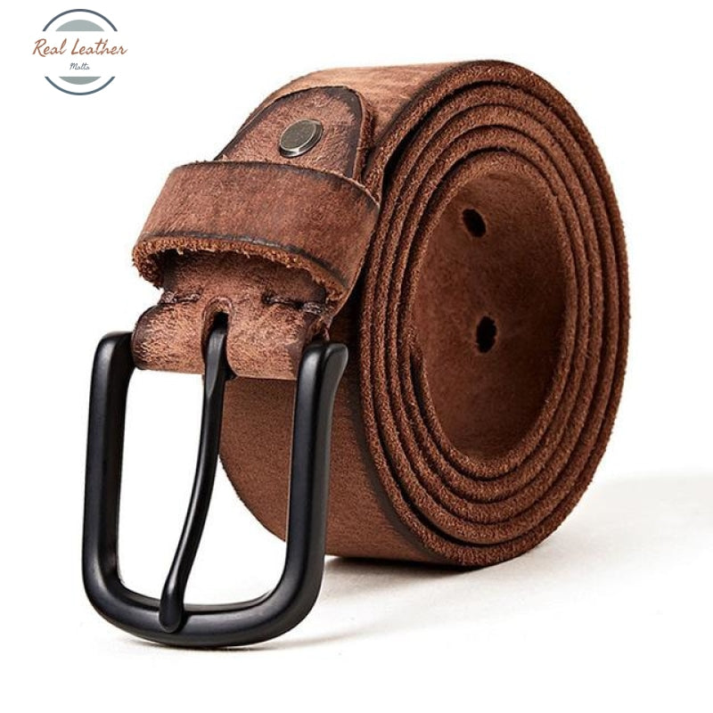 Genuine Retro Casual Style Jean Belt Coffee / 105Cm 27To31 Inch Belts