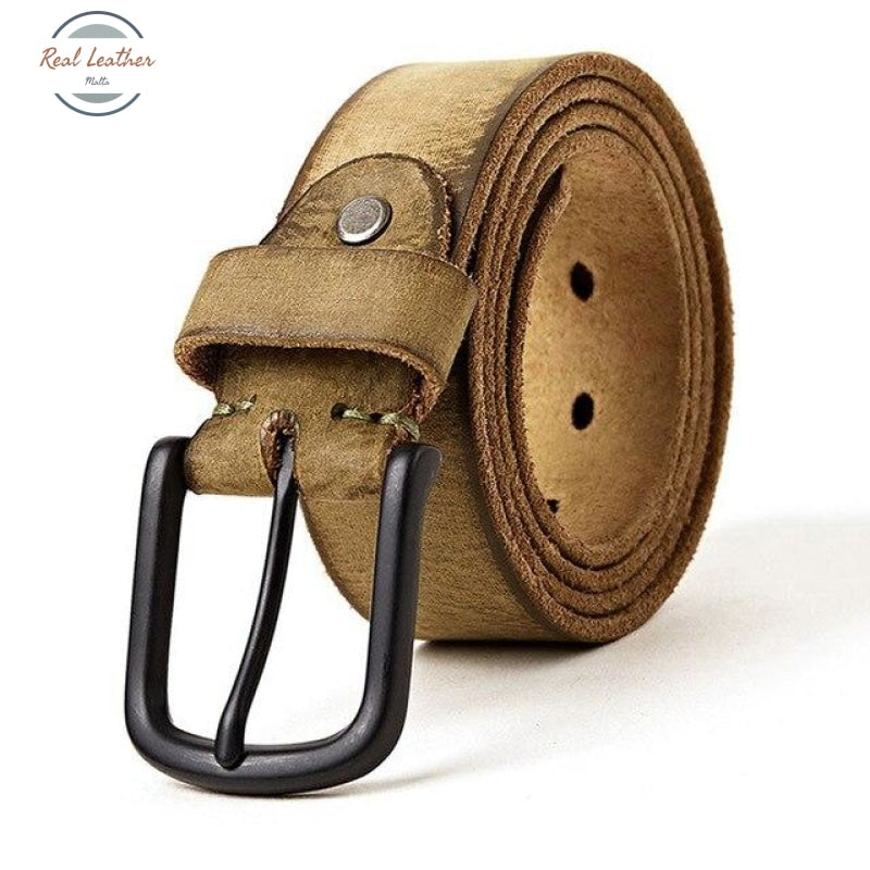 Genuine Retro Casual Style Jean Belt Green / 120Cm 36To37 Inch Belts