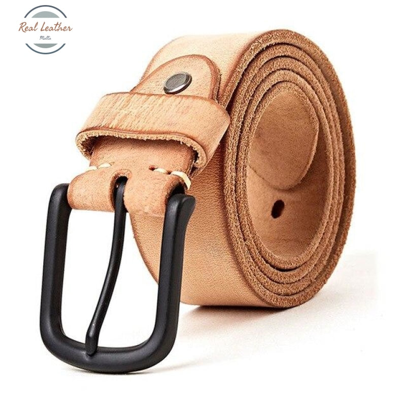 Genuine Retro Casual Style Jean Belt Khaki / 105Cm 27To31 Inch Belts