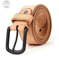 Genuine Retro Casual Style Jean Belt Khaki / 105Cm 27To31 Inch Belts
