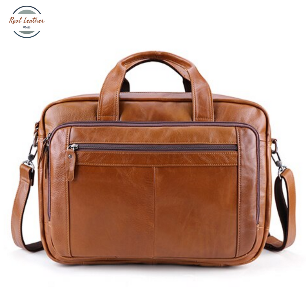 Full Grain Leather 16 Inches Travel Briefcase