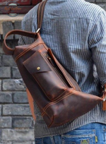 Genuine Leather Men's Stylish Crossbody Bag