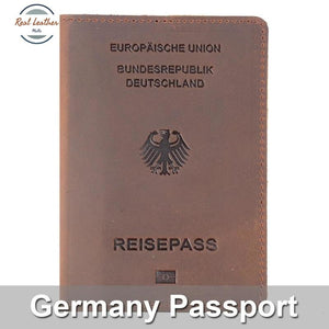 Germany - Genuine Leather Passport Cover