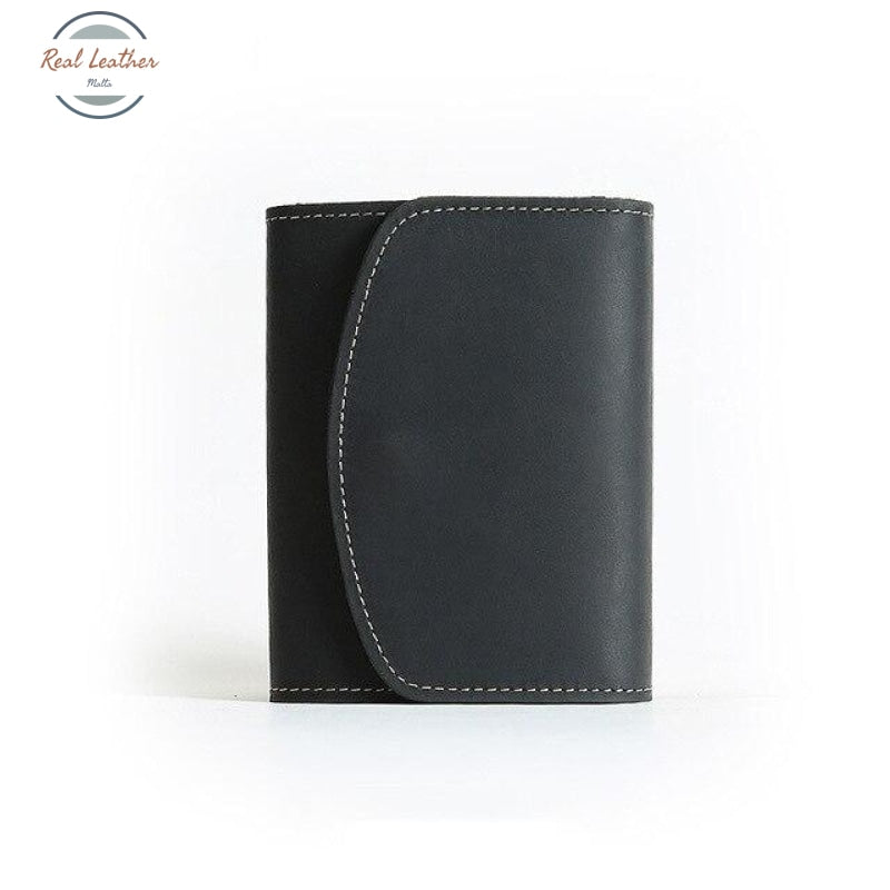 Handmade Genuine Leather Wallet Black Wallets