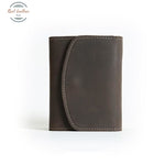 Handmade Genuine Leather Wallet Dark Brown Wallets