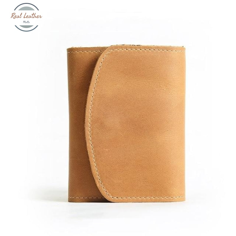 Handmade Genuine Leather Wallet Yellow Wallets