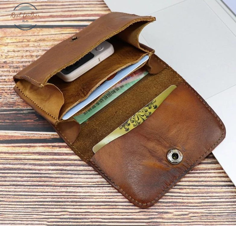 Handmade Vintage Genuine Leather Card Holder