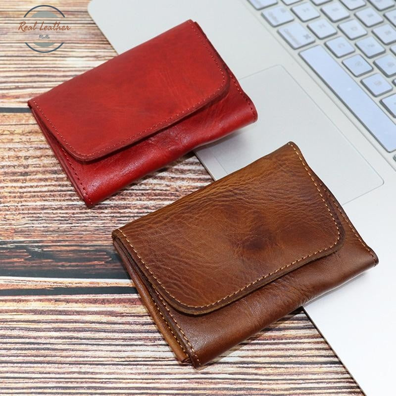Handmade Vintage Genuine Leather Card Holder