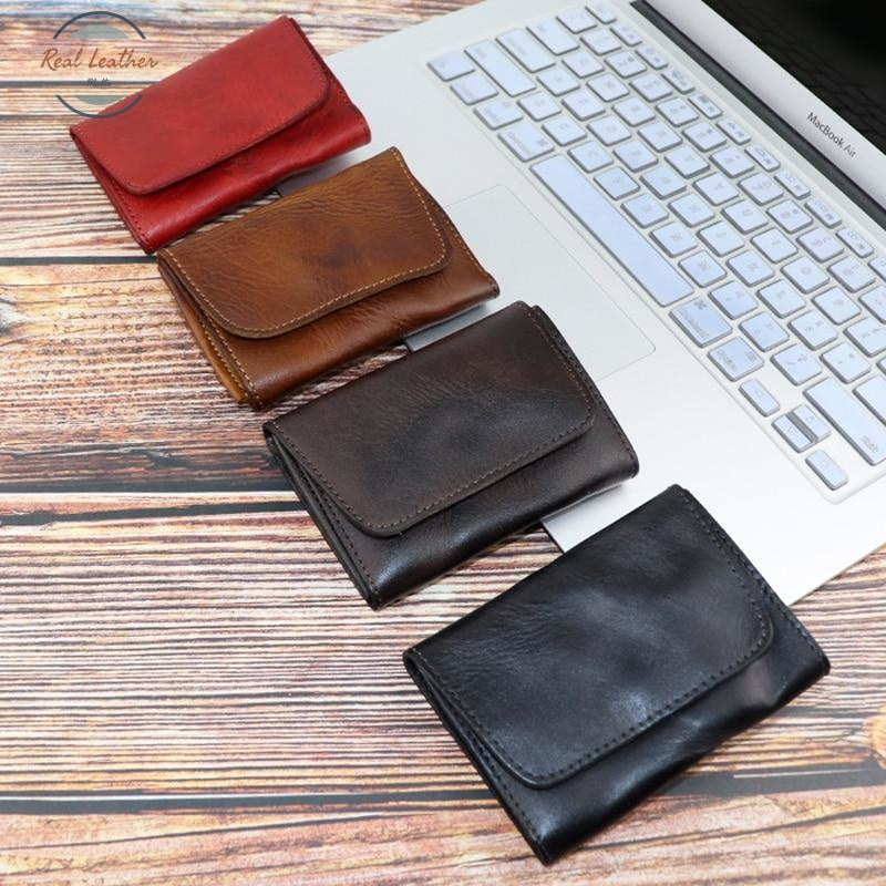 Handmade Vintage Genuine Leather Card Holder