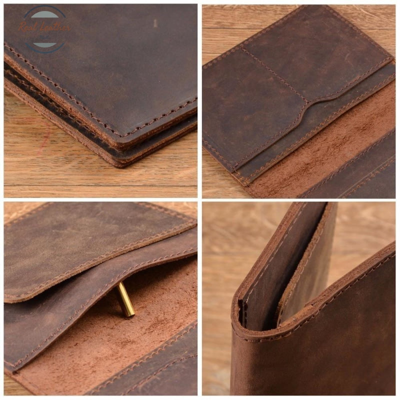 International - Genuine Crazy Horse Leather Passport Cover Cover