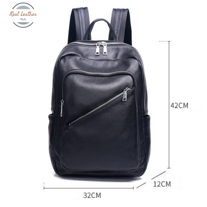 Ladies Genuine Leather Laptop Backpack