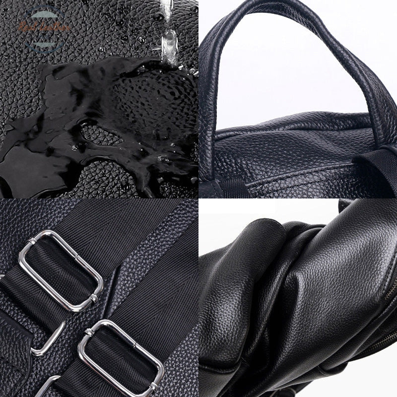 Ladies Genuine Leather Laptop Backpack