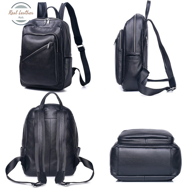 Ladies Genuine Leather Laptop Backpack