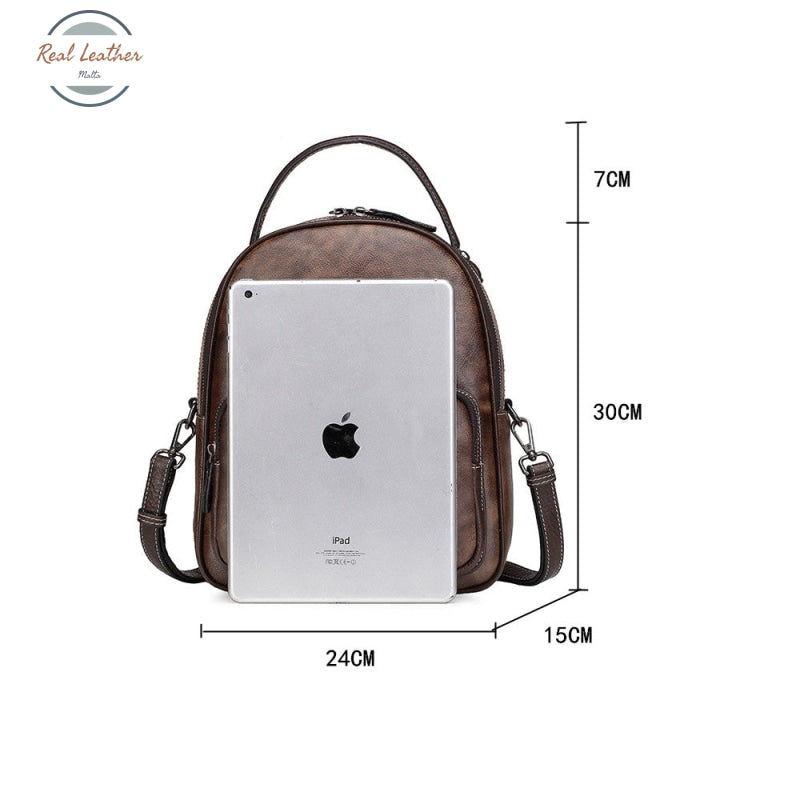 Ladies Genuine Leather Small Backpack