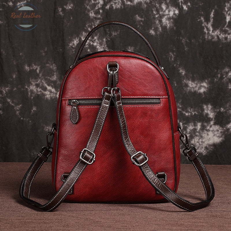 Ladies Genuine Leather Small Backpack