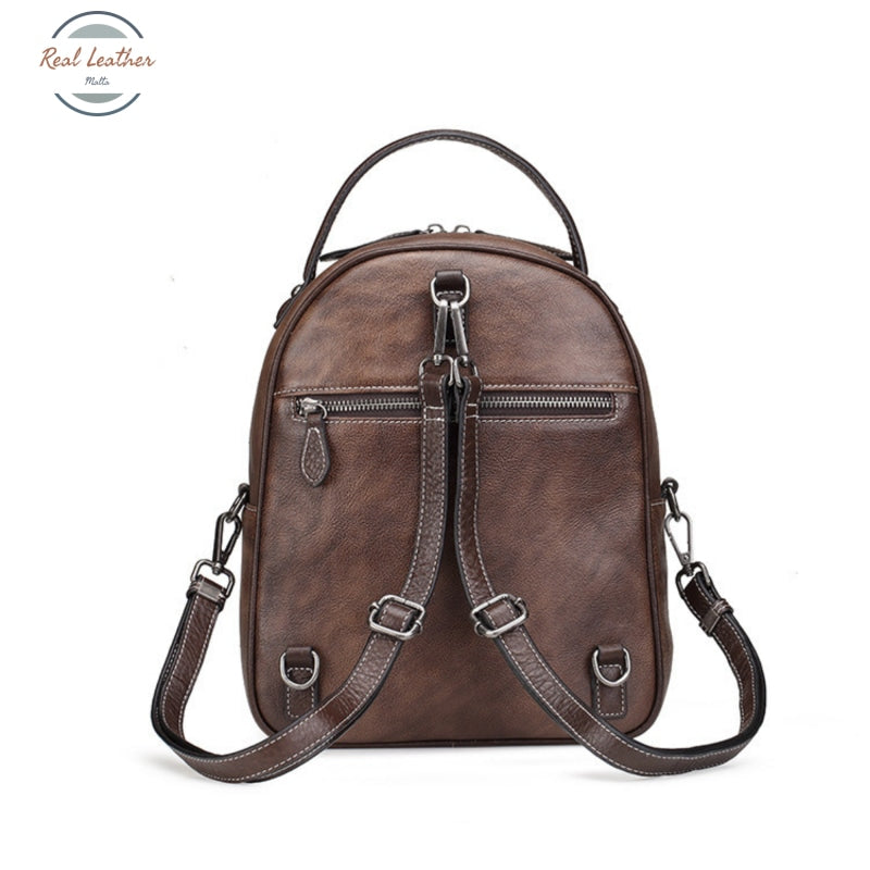 Ladies Genuine Leather Small Backpack