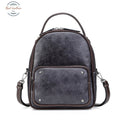 Ladies Genuine Leather Small Backpack Black