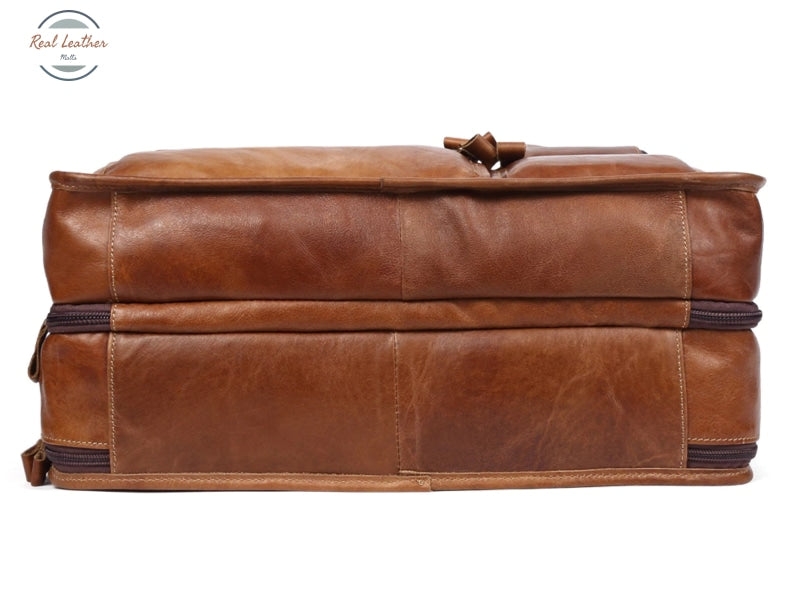 Large Capacity Leather Briefcase