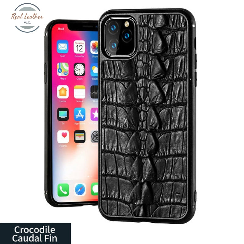 Luxury Genuine Crocodile Leather Phone Case For Iphone