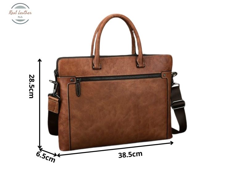 Men Leather Briefcase / Laptop Bag Briefcases