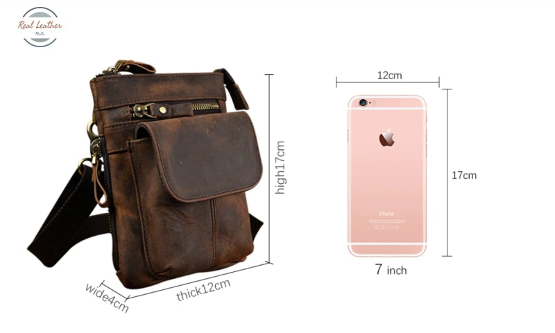 Mens Leather Belt Bag / Shoulder Bags