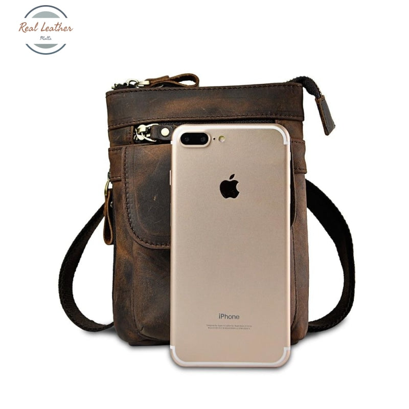 Mens Leather Pouch / Cross Body Bags