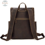 Mens Retro Style Leather Backpack Backpacks