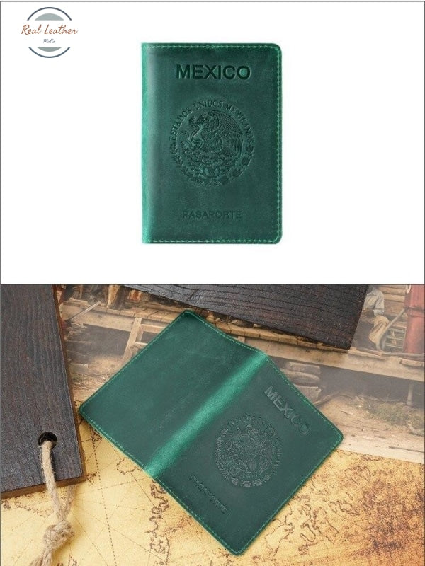 Mexico Genuine Leather Passport Cover Covers