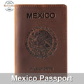 Mexico Genuine Leather Passport Cover Covers