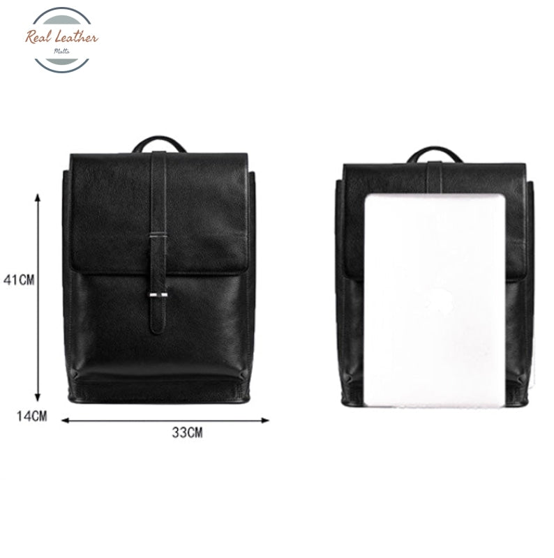 Minimalist Genuine Leather Backpack