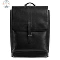 Minimalist Genuine Leather Backpack Black