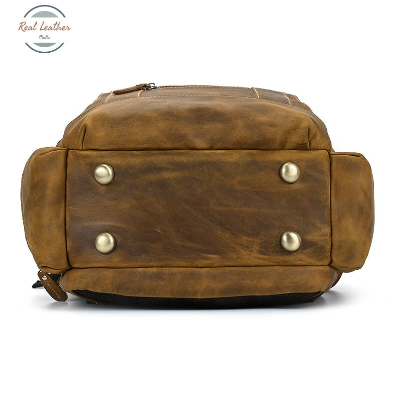 Multifunction Vintage Leather Backpack