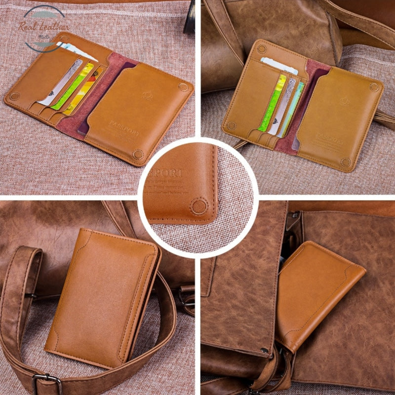 Multifunctional Leather Passport Holder