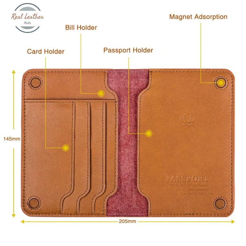 Multifunctional Leather Passport Holder