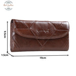 Patchwork Leather Wallet For Women