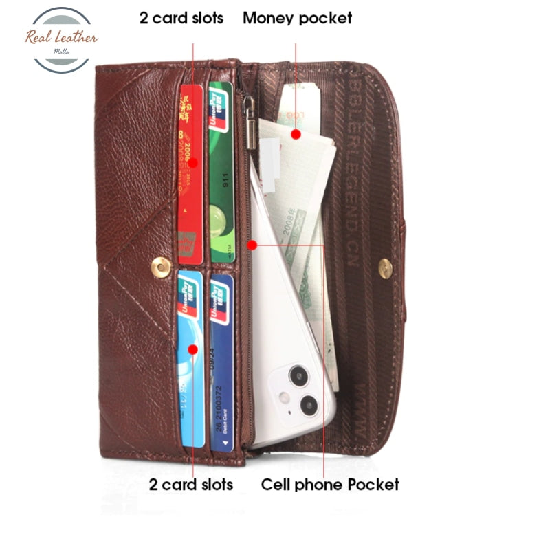 Patchwork Leather Wallet For Women Wallets & Money Clips