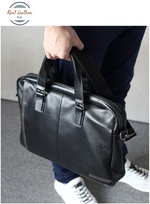 Genuine Leather Men's Briefcase / Laptop Bag