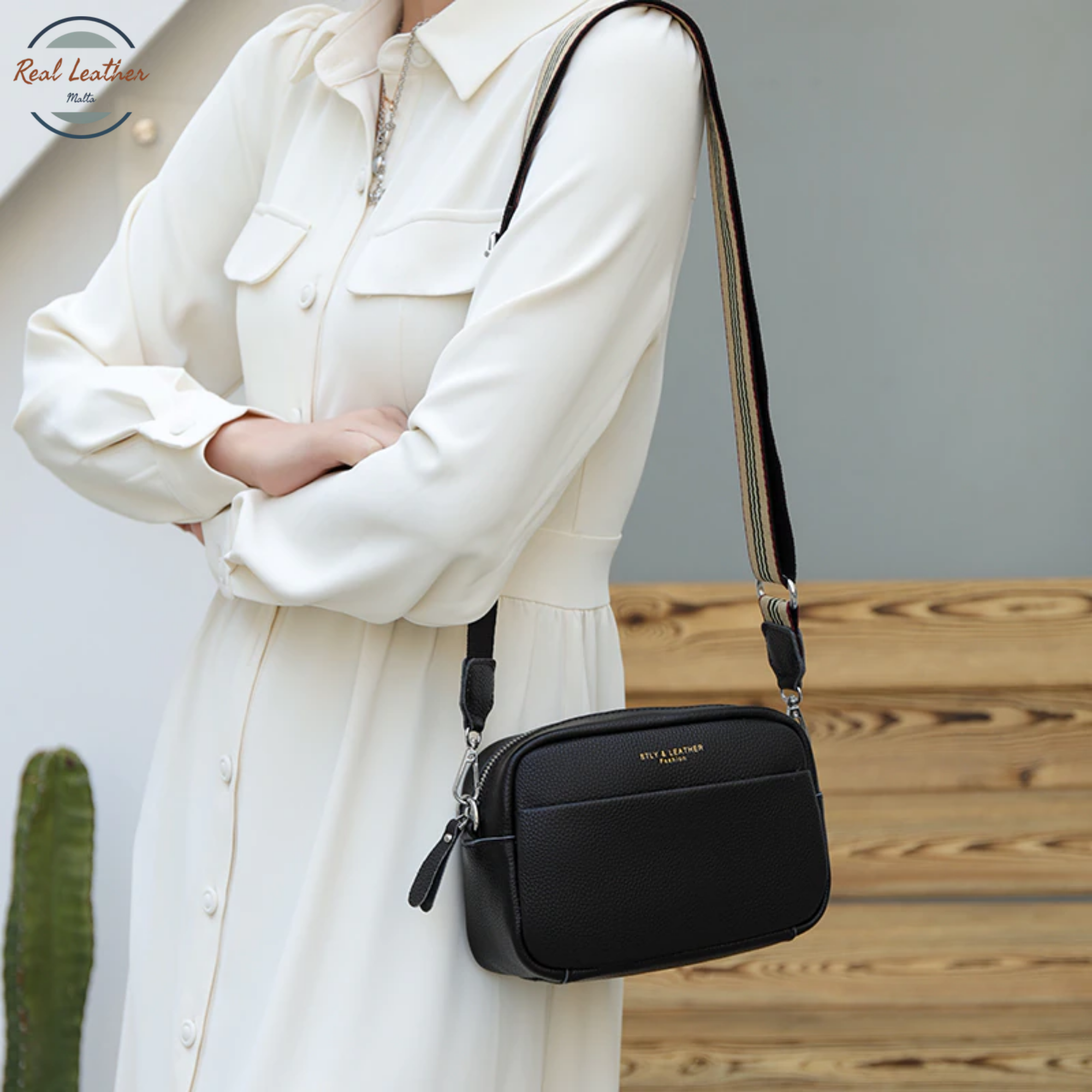 Genuine Leather Women Crossbody Bag