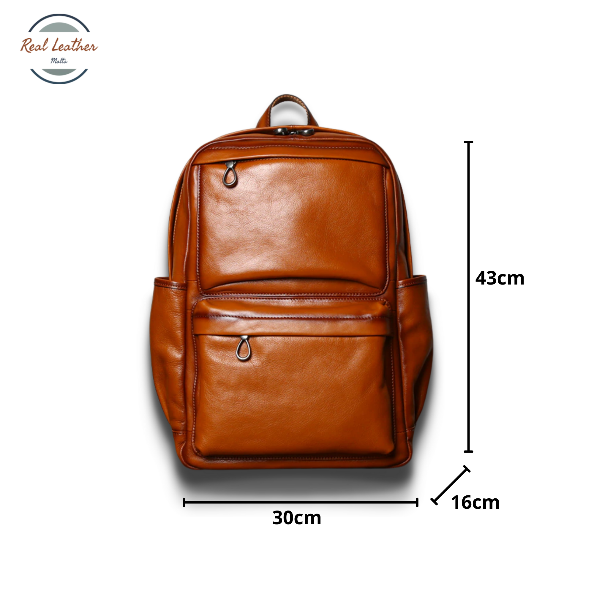 Genuine Leather Casual Backpack