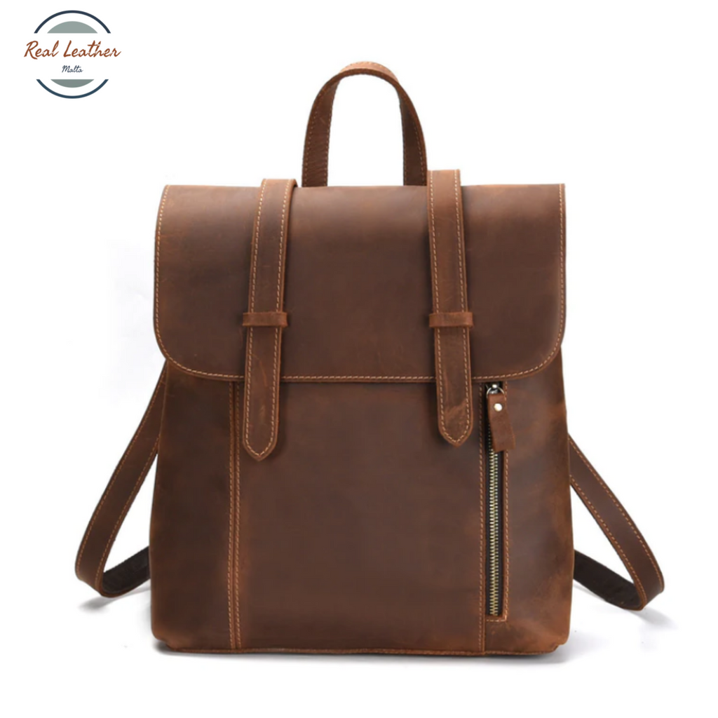 Retro Cowhide Backpack