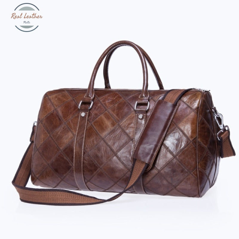 Leather Duffle Bag Men 8883-Coffee / China