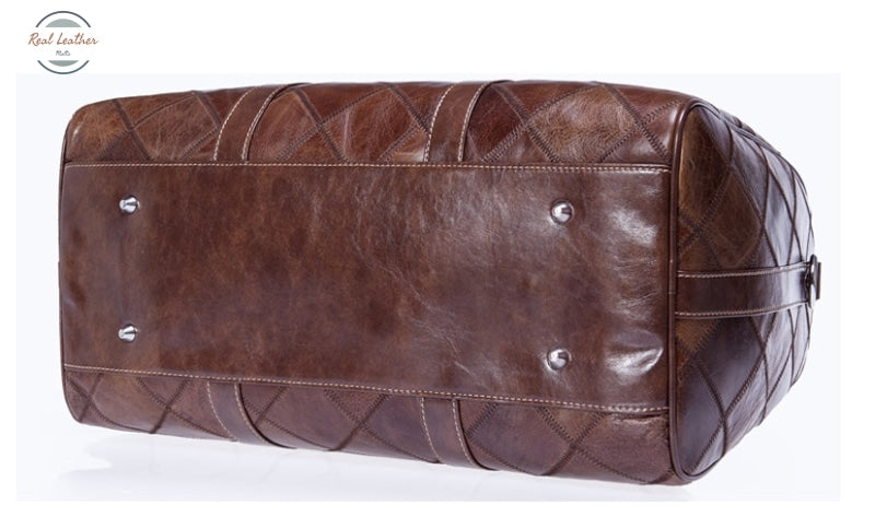 Leather Duffle Bag Men
